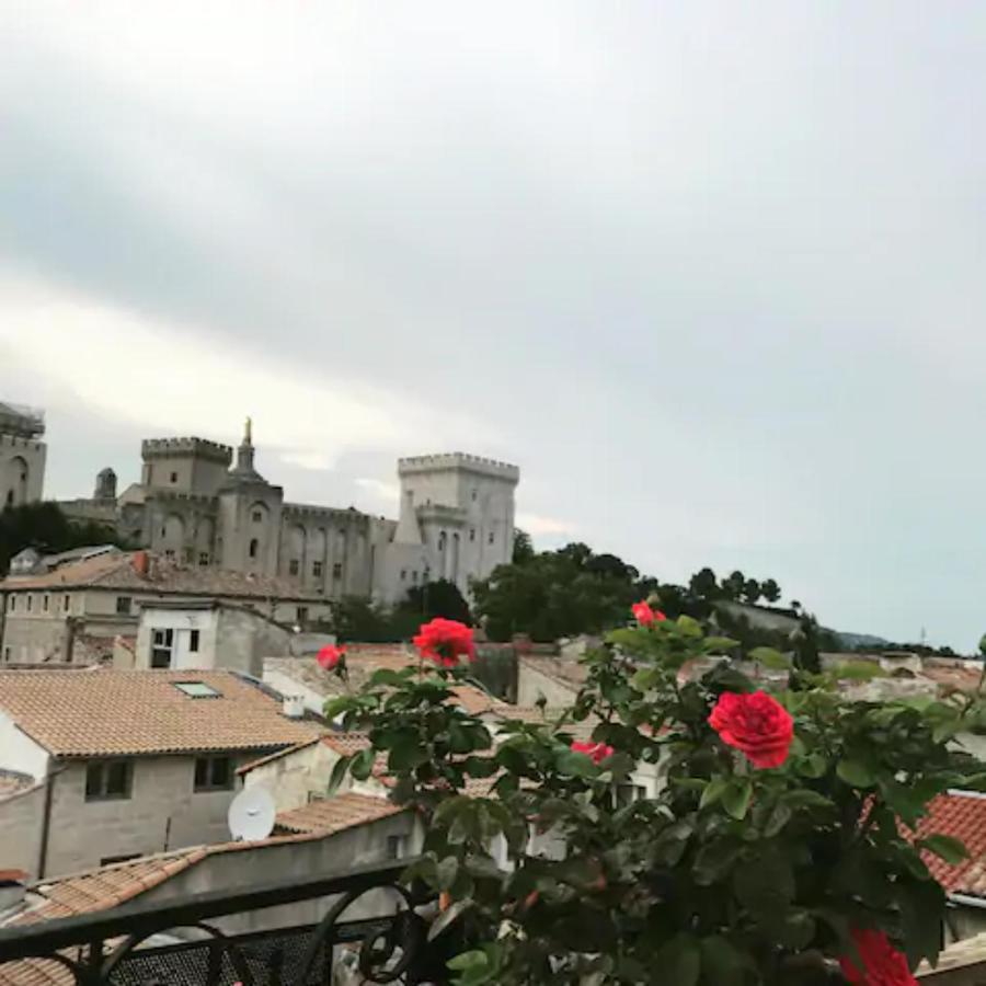 MAGNIFIQUE APPARTEMENT DE CHARME AVEC VUE SUR LE PALAIS DES PAPES À AVIGNON WiFI GRATUIT Extérieur photo